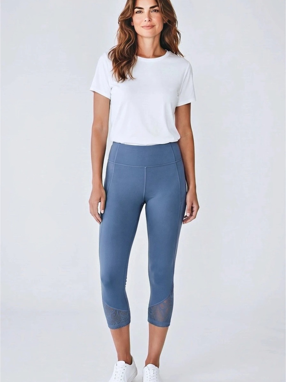 PINK Sport leggings Blue Athletic Leggings Like New